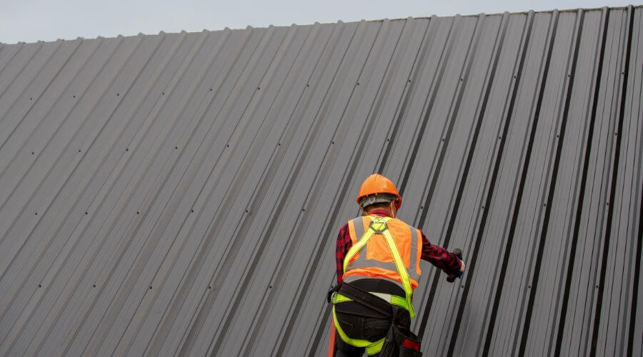 Professional metal roof installation services in McBain, MI